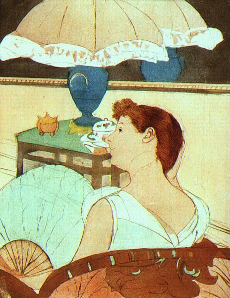 Mary Cassatt The Lamp oil painting image